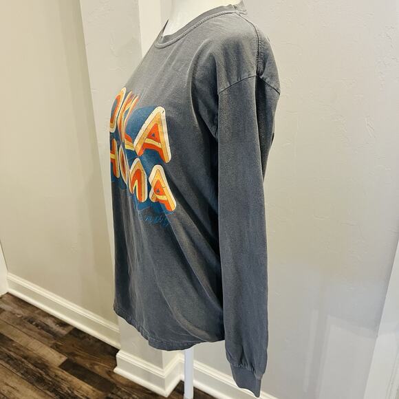 Oklahoma “The Rage” Gray Retro Long Sleeve T-Shirt Comfort Colors (A0125) small - Picture 3 of 5